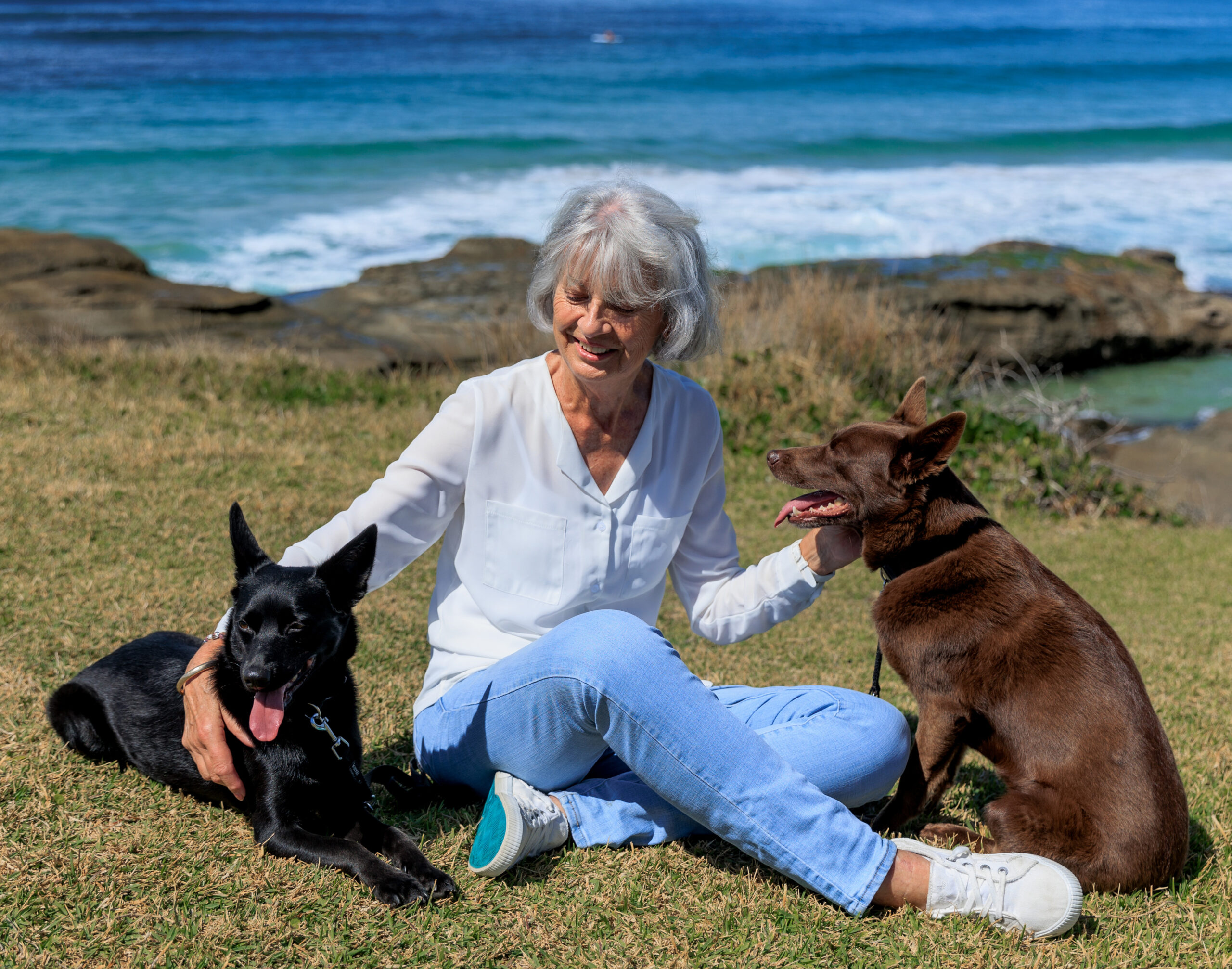 Bliss Mojo Robin Norah Head 16March2023_13a dog training online with Robin Oliver